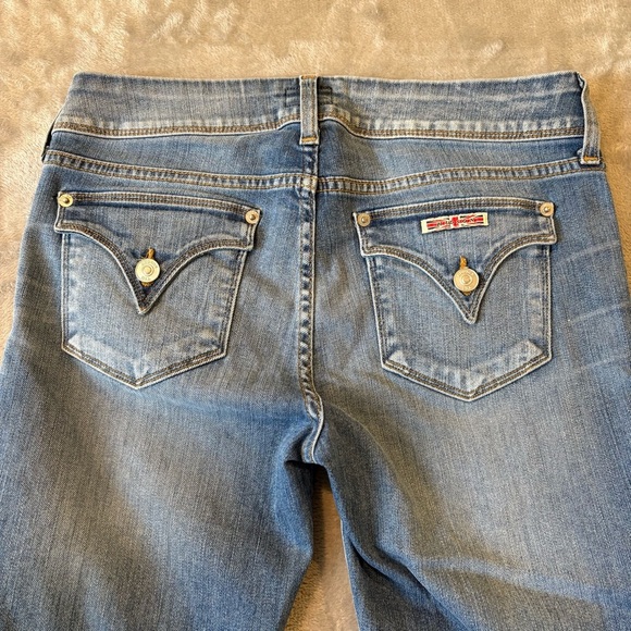 Hudson Ginny Straight Ankle w/Cuff Classic Blue Denim Wmn’s Jeans Sz 28 - Picture 7 of 10